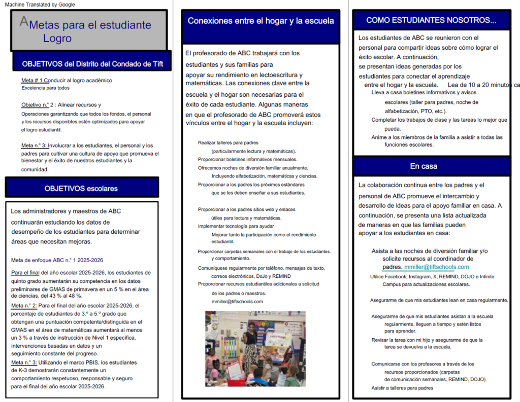 Parent-School Compact