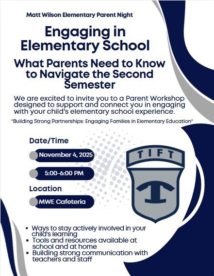 MWE Parent Night flyer #2 in Spanish