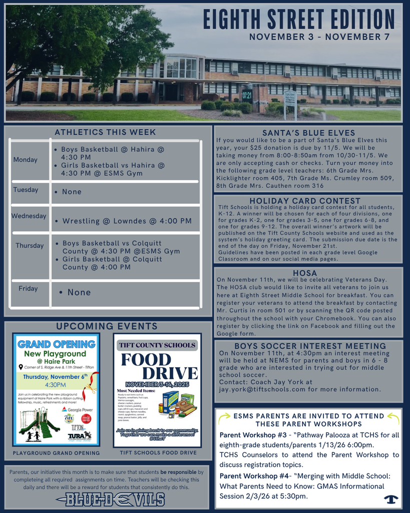 Eighth Street Edition Nov. 3-Nov. 7