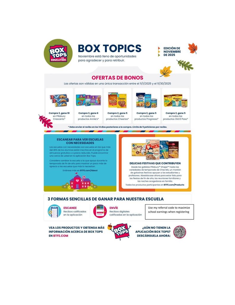 November Box Topics Spanish