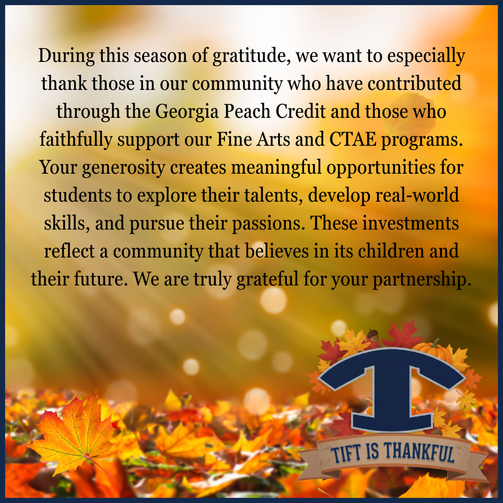 Tift is Thankful