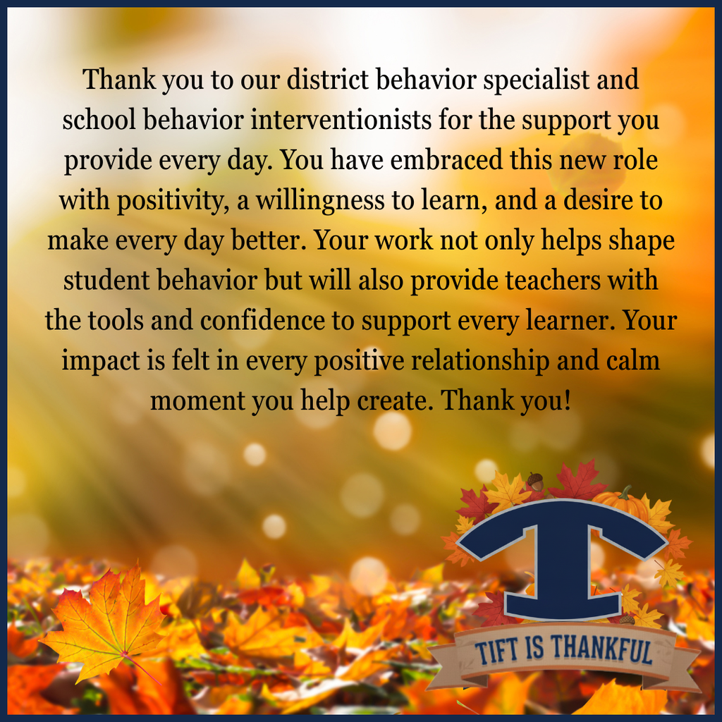 Tift is Thankful