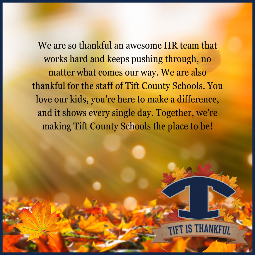 Tift is Thankful