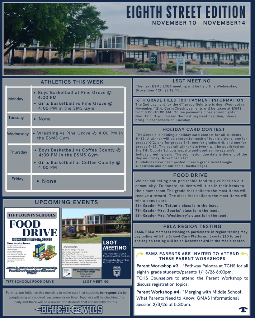 Eighth Street Edition Nov. 10-Nov. 14