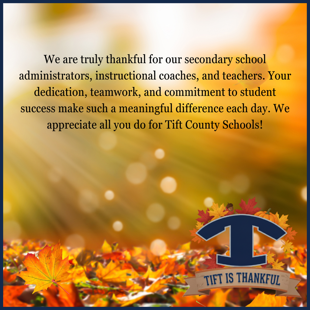 Tift is Thankful