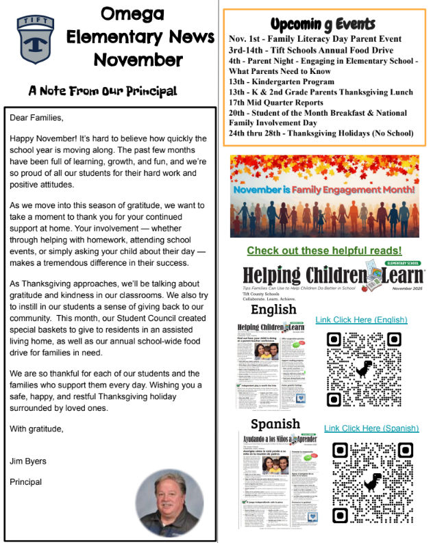 November Newsletter Page 1