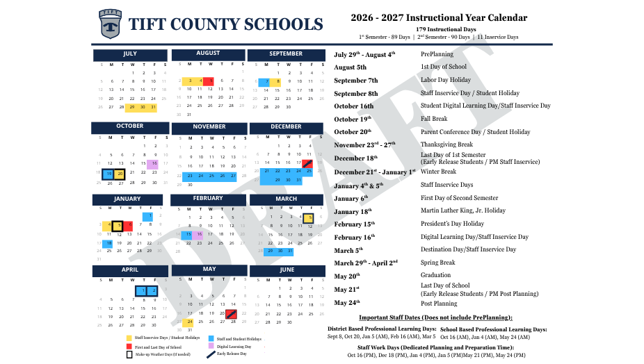 Draft Calendar 2026-2027
