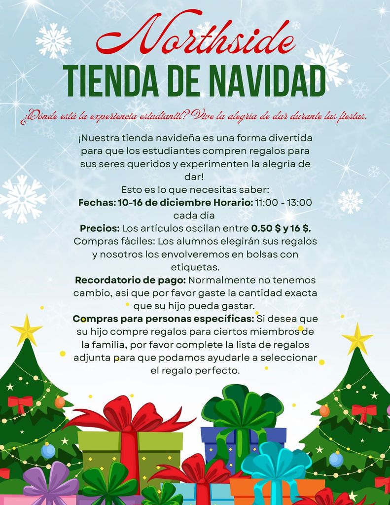 Christmas shop Spanish