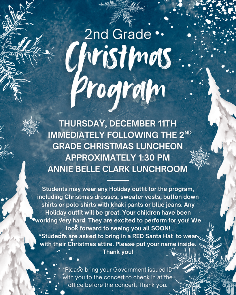 2nd Grade Christmas Concert