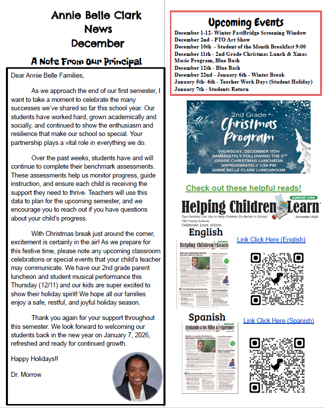 December ABC Newsletter