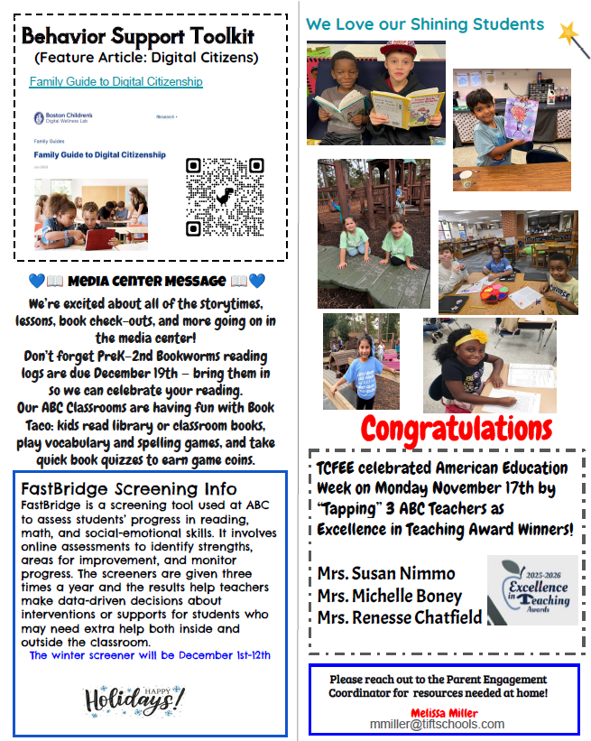 December ABC Newsletter