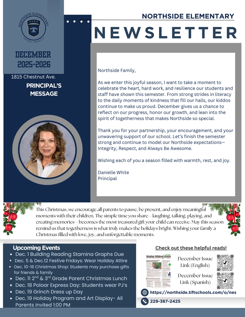 Northside December Newsletter English Page 1