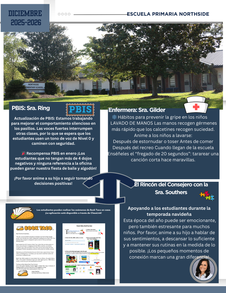 Northside December Newsletter Spanish Page 2