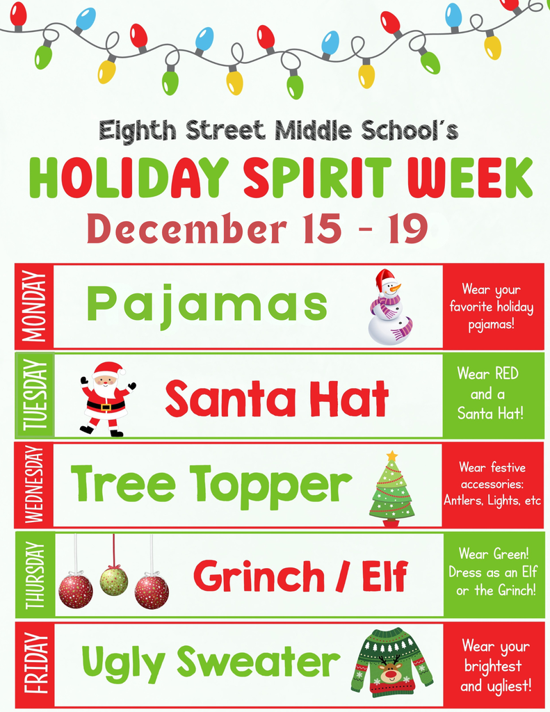 Holiday Dress Up Days