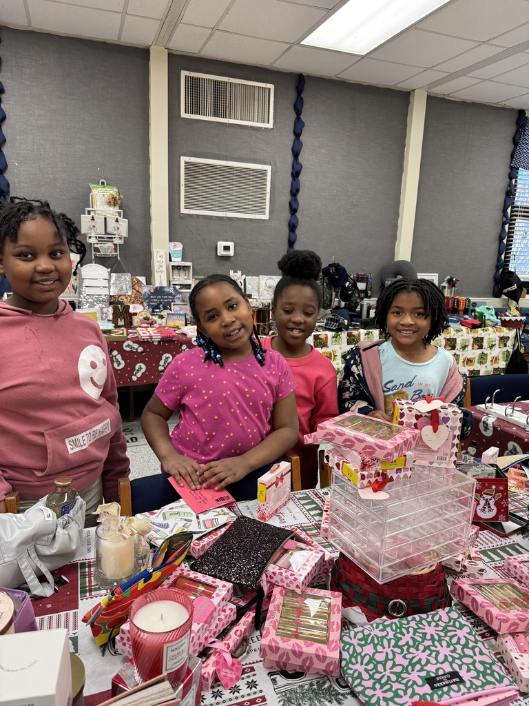 Students shop at Santa's Workshop.