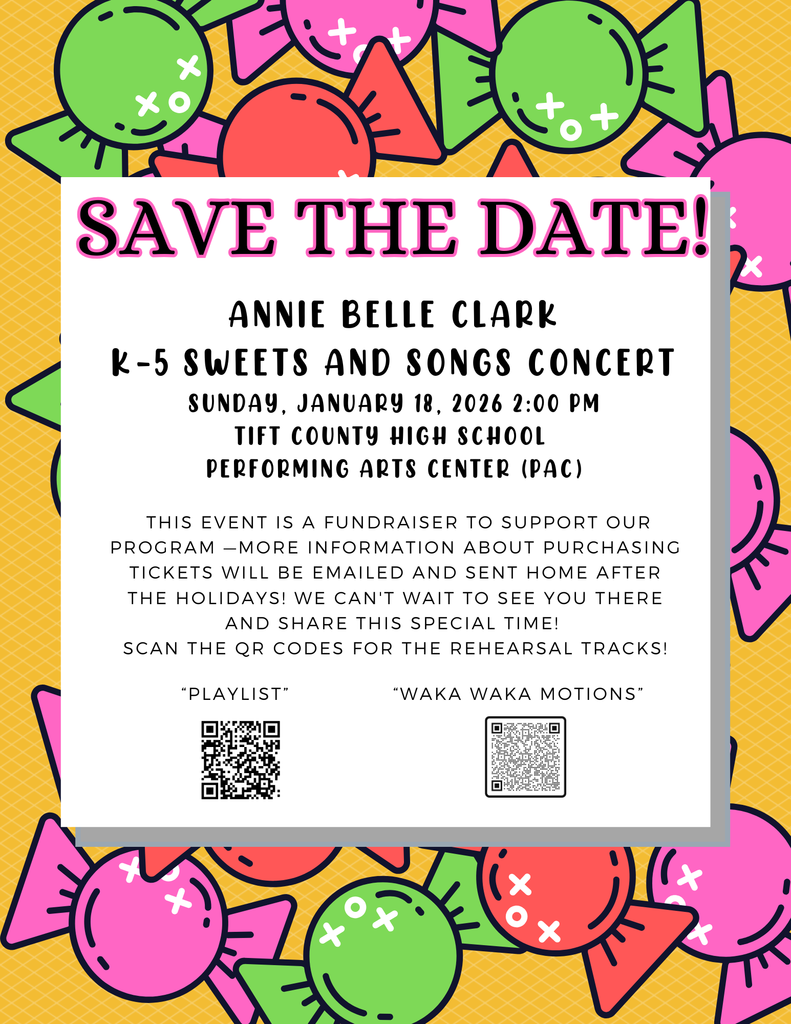 Sweets and Songs 2026 Save the Date! 