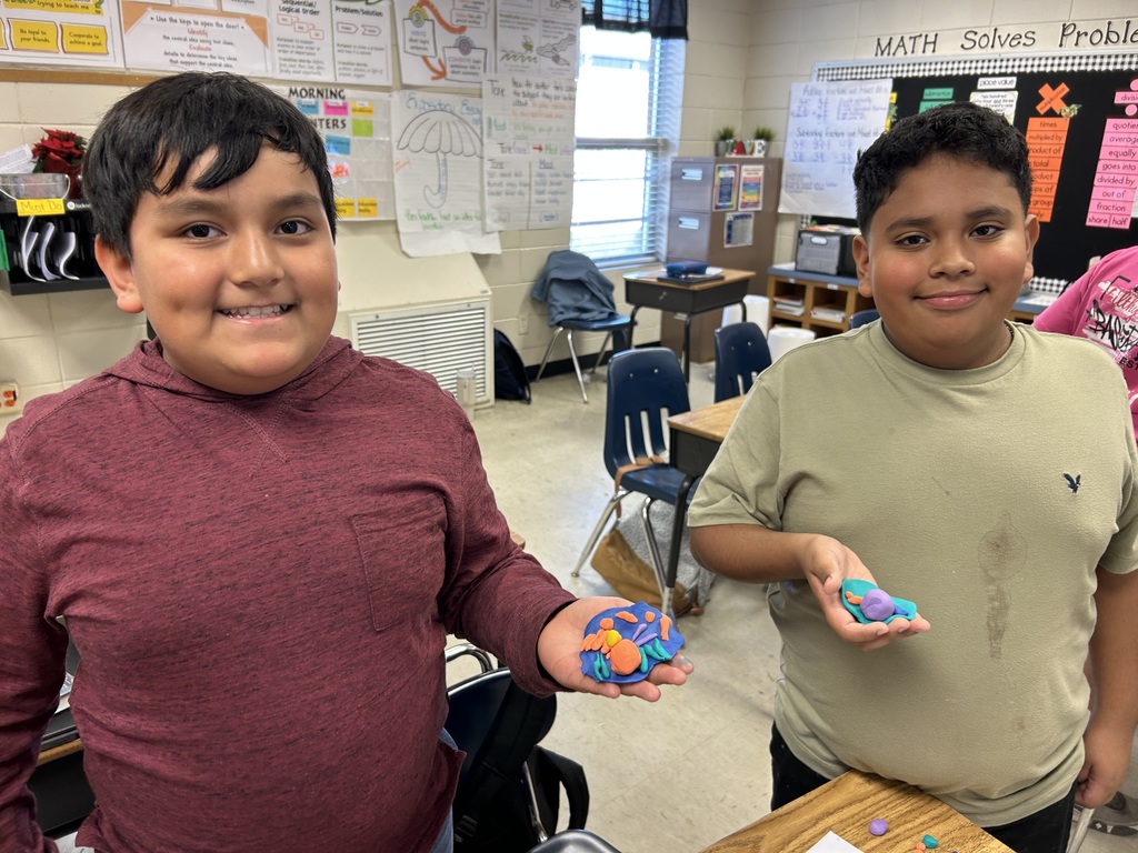 Mrs. Bennett's 5th grade class cell models.