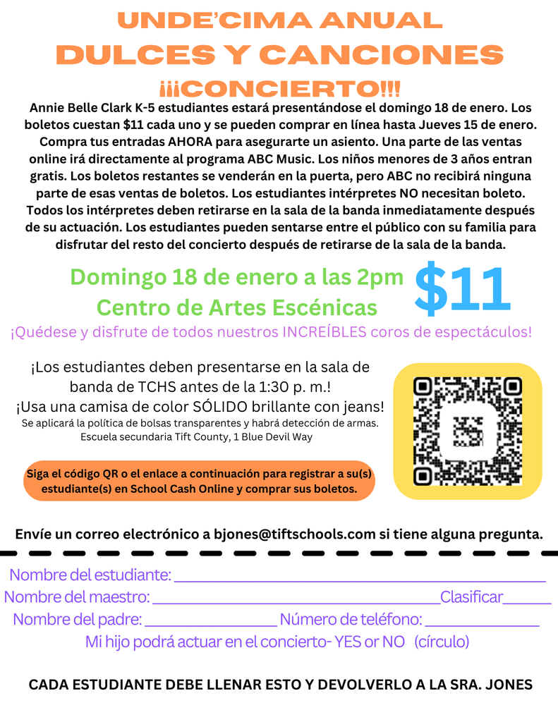 Sweets and Songs 2026 Information