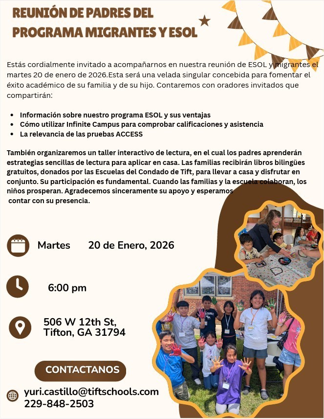 Spanish copy of Migrant and ESOL Parent Meeting