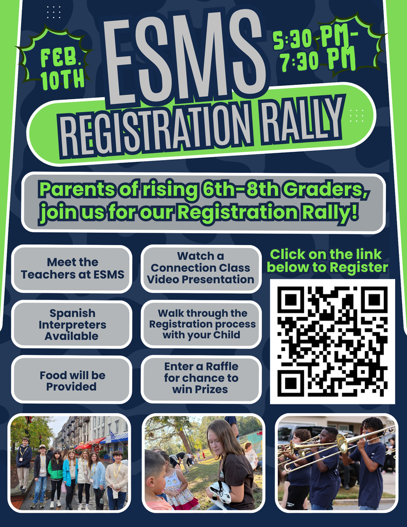 ESMS Registration Rally Flyer English