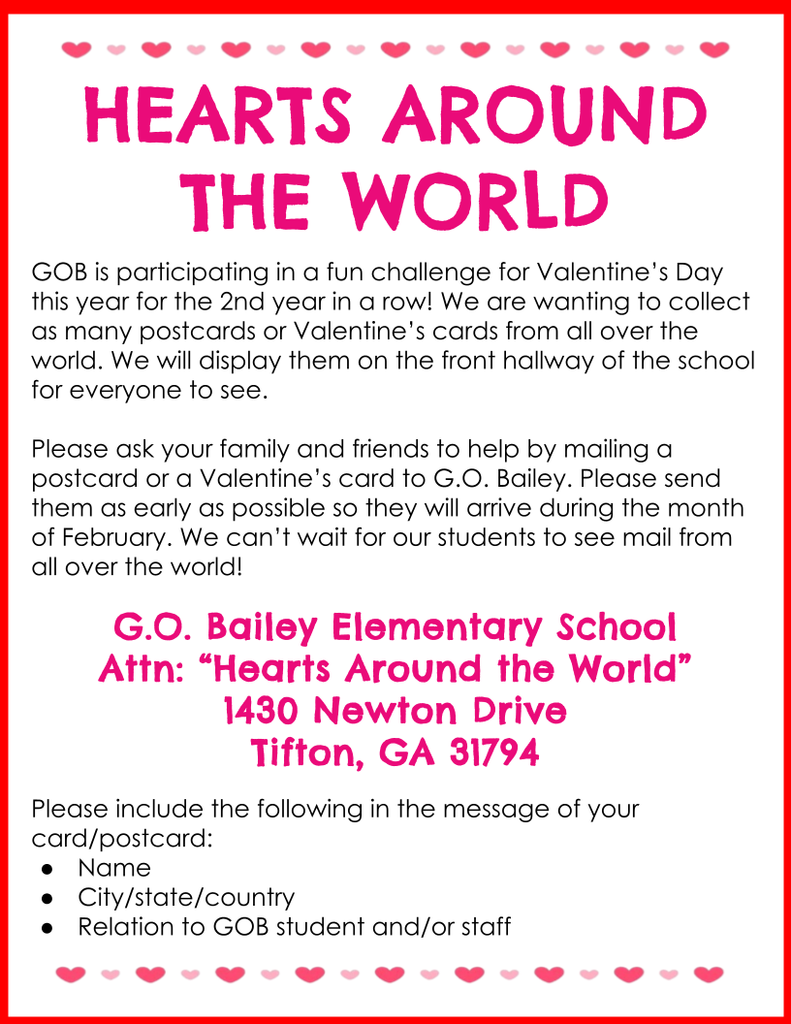 Hearts around the world