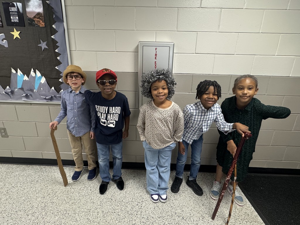 Students dress up for the 100th day of school!
