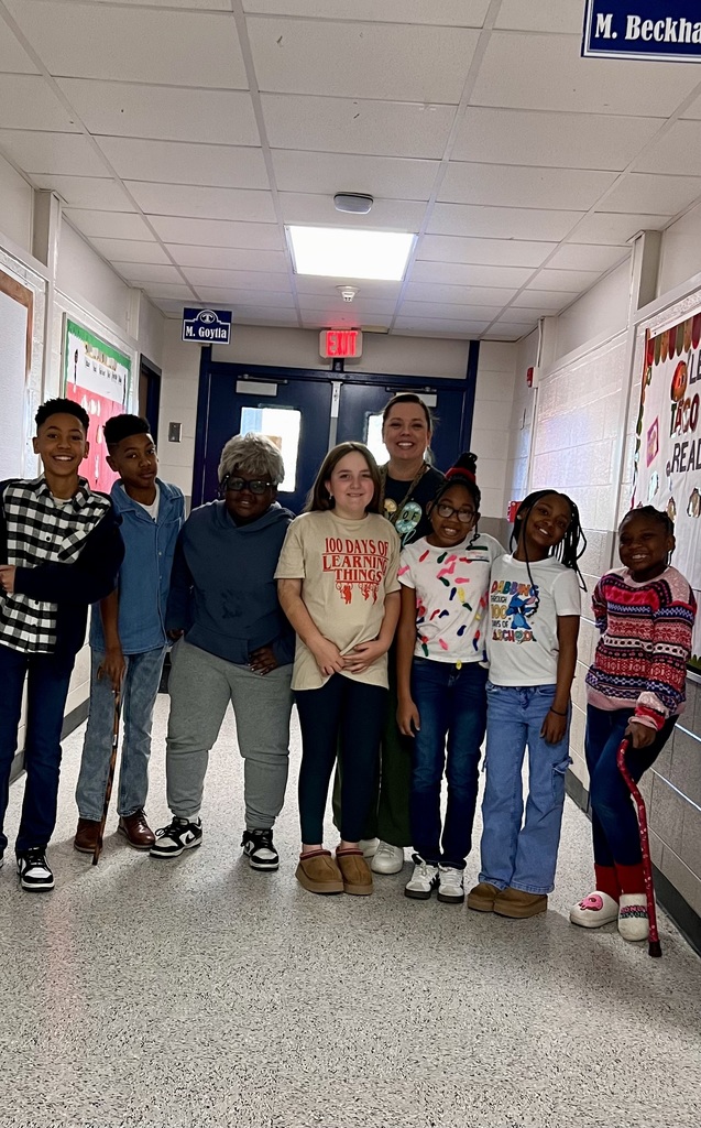 Students dress up for the 100th day of school!