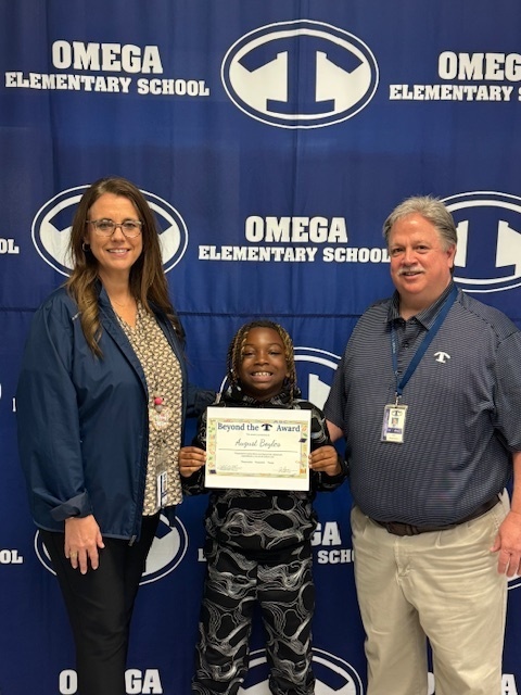 Beyond the T at Omega Elementary School Award