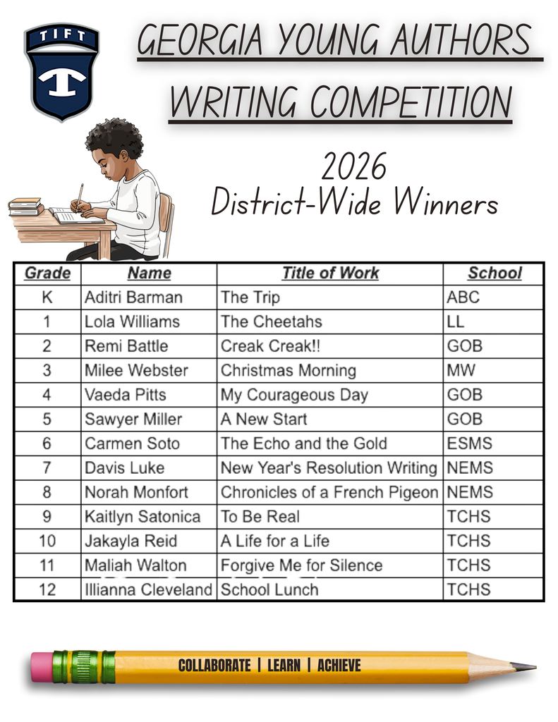 Georgia Young Authors District Winners