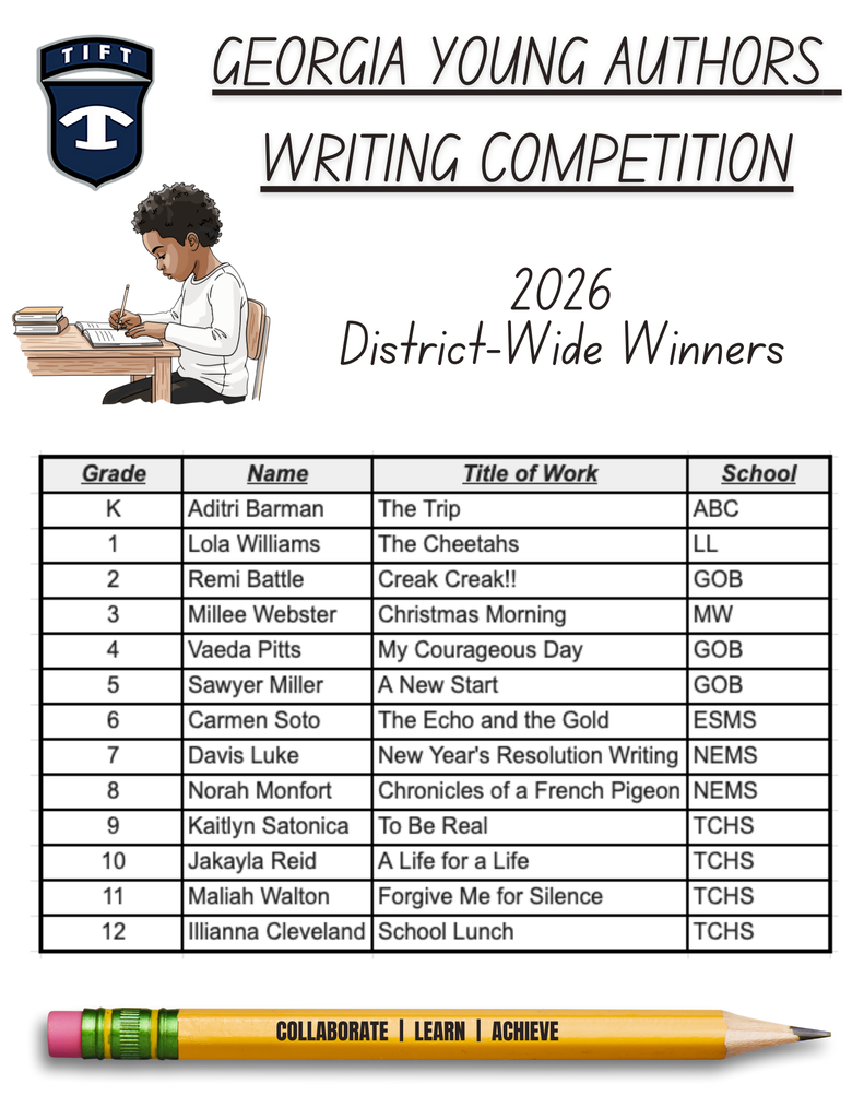 Georgia Young Authors District Winners