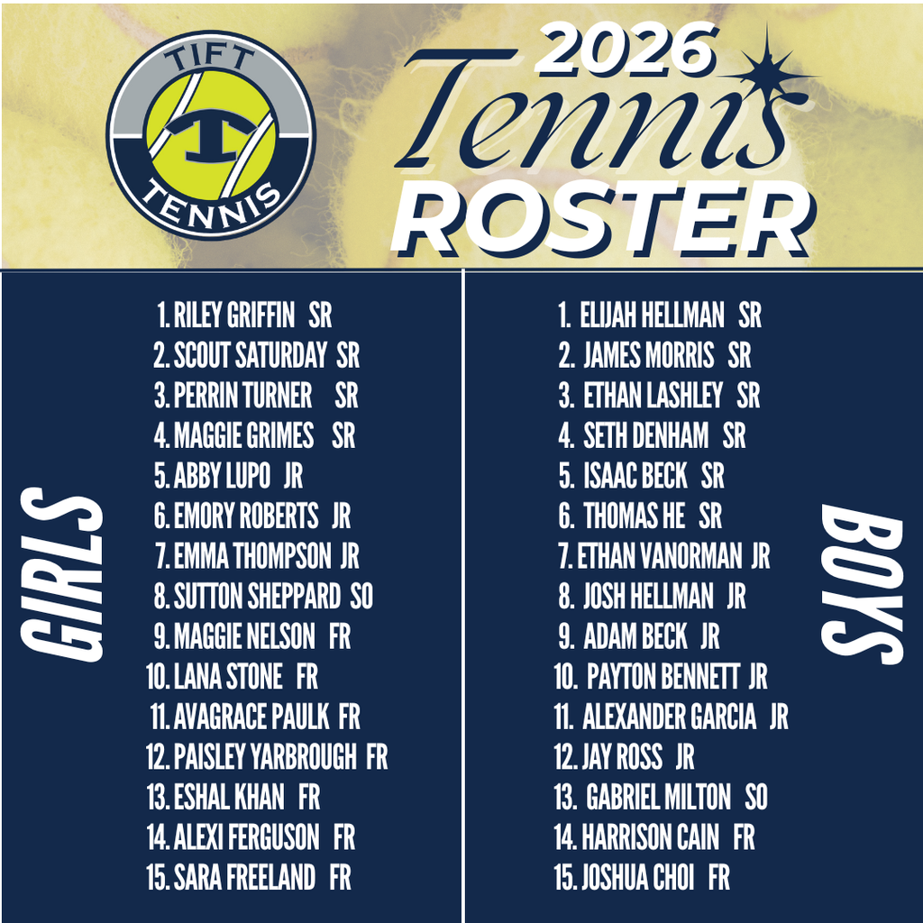 TCHS Tennis Roster