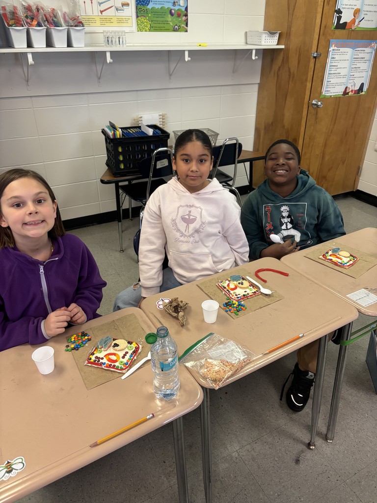 Students created edible cell models. 