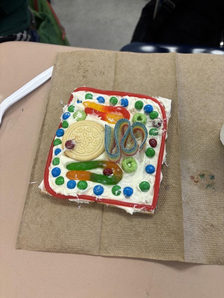 Students created edible cell models. 