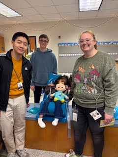 CTAE presentation of adapted toys to Omega Elementary School