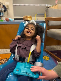 CTAE presentation of adapted toys to Omega Elementary School