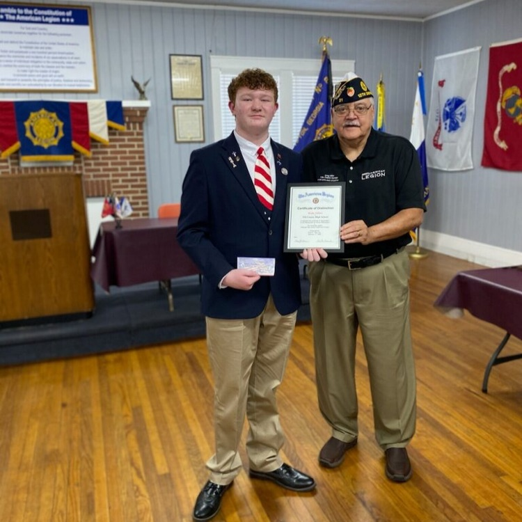 Oratorical contest  Winner Brady Sellars