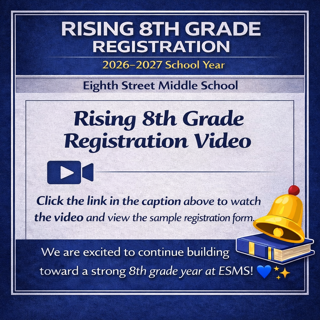Rising 8th Grade Registration Video Graphic