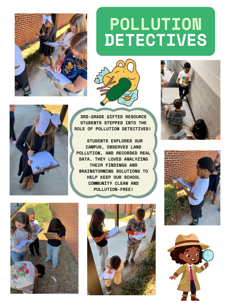 3rd graders learn about pollution!