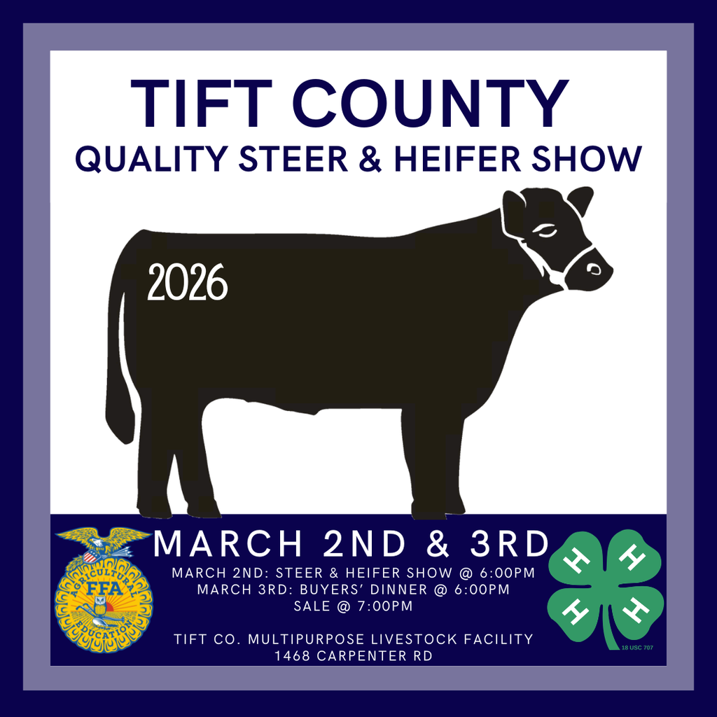 Tift Co Steer and Heifer Show Invitation