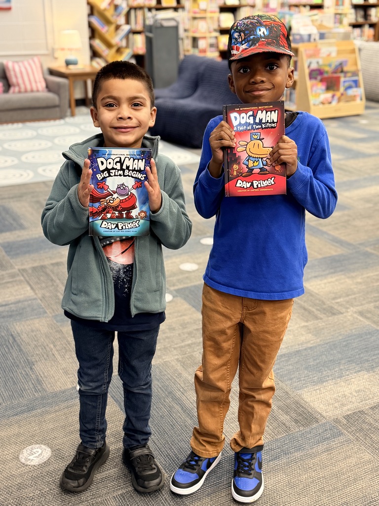 These students won a free book for Read Across America!