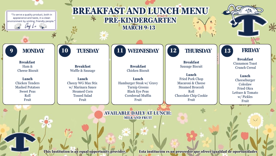 WEEKLY MENU