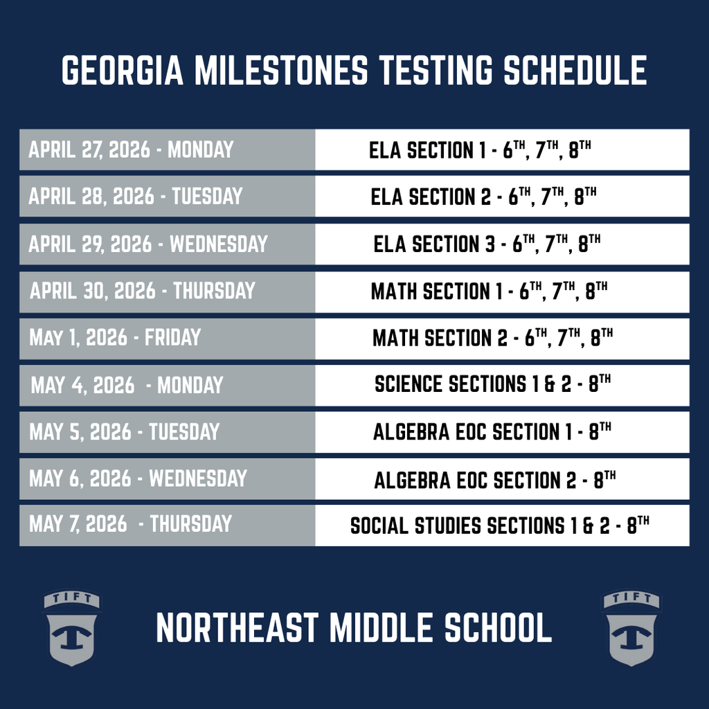 GMAS TESTING SCHEDULE 25-26