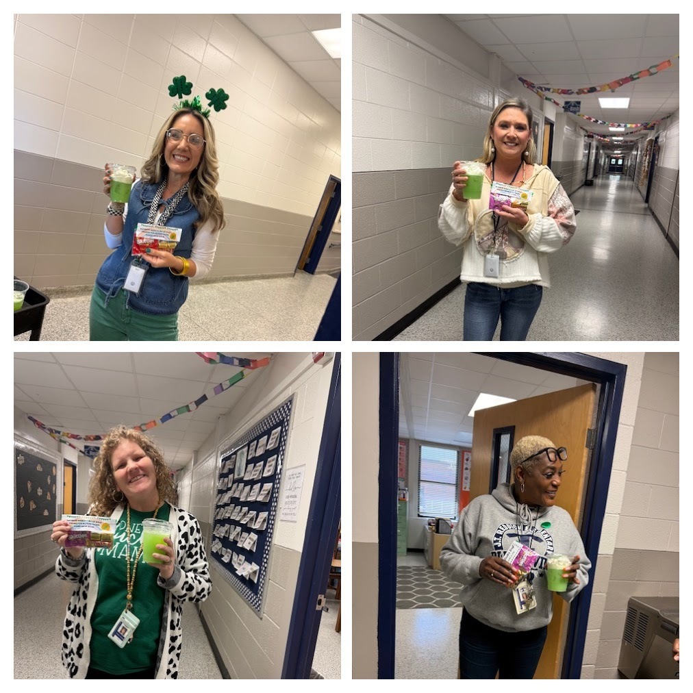 The Sunshine Committee added a touch of magic to everyone's day! Happy St. Patrick's Day!🍀🌈🪙💙 #wearejtr #4theT 