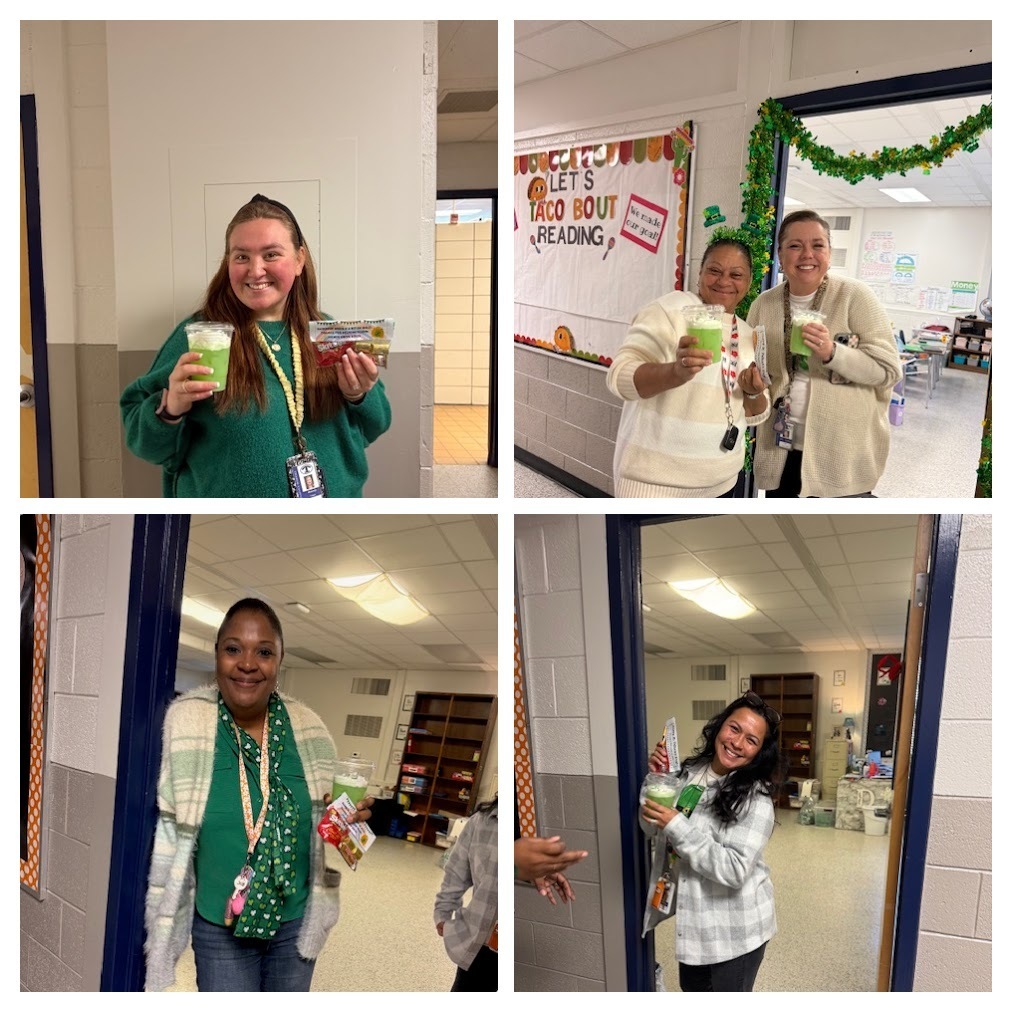 The Sunshine Committee added a touch of magic to everyone's day! Happy St. Patrick's Day!🍀🌈🪙💙 #wearejtr #4theT 