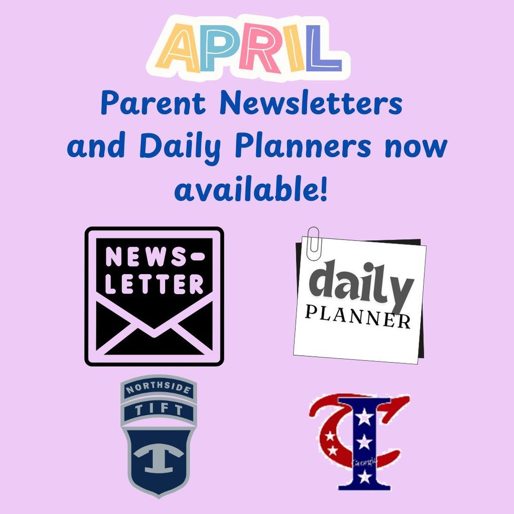 April Planners and Newsletters