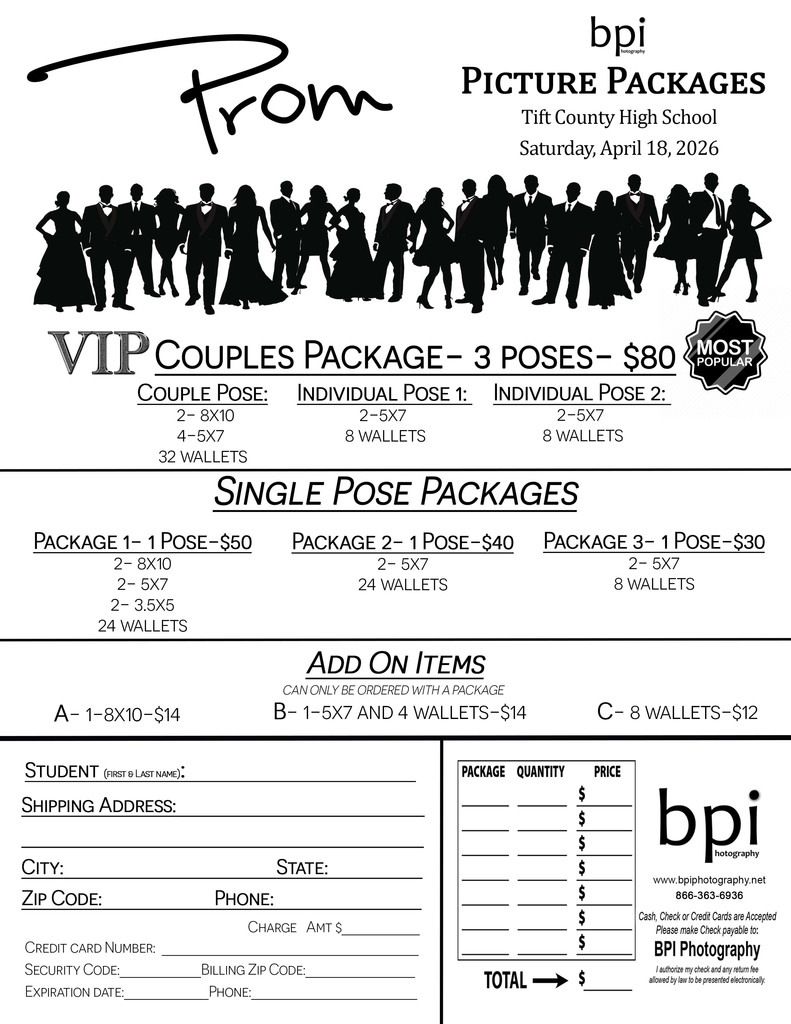 Prom Photo Packages