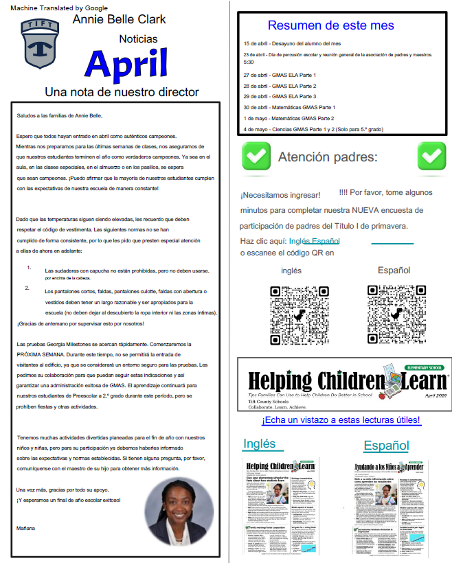 April ABCE Newsletter