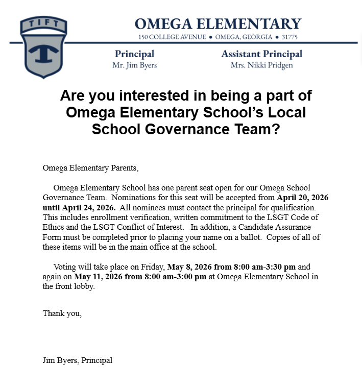 Omega LSGT post flyer