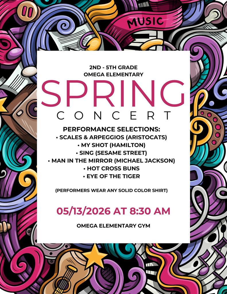 Omega School Concert Flyer 