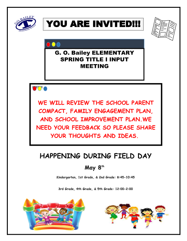 Title 1 input meeting